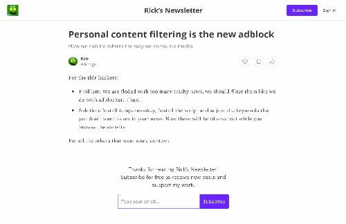 startuptile Personal content filtering is the new adblock-