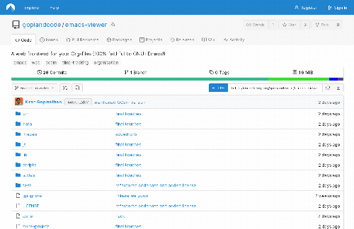 startuptile A web front end for your Org-files-