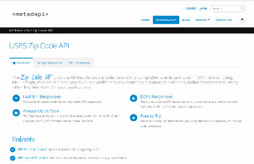 startuptile USPS Zip Code API-Enhanced USPS Zip Code API