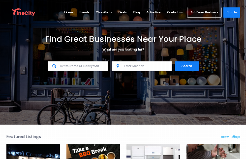 startuptile TineCity-Find great businesses in your neighbourhood.