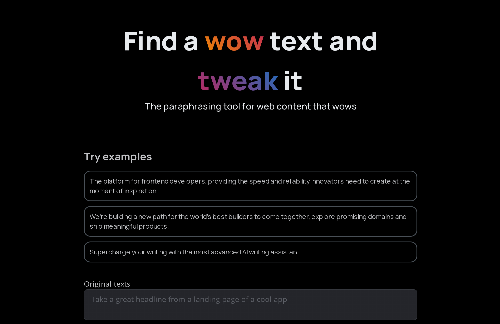 startuptile Paraphrase AI – The paraphrasing tool for web content that wows-