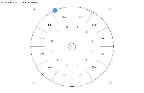 startuptile Circle Calendar-