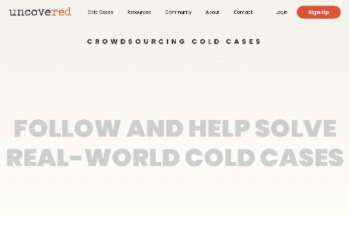 startuptile Uncovered-Crowdsourcing cold cases