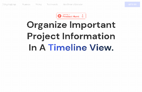 startuptile Thymeline-Organize important project information in a timeline view