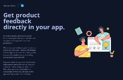 startuptile Get product feedback directly in your web app-