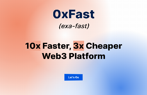 startuptile 0xFast – 10x Faster Web3 APIs-
