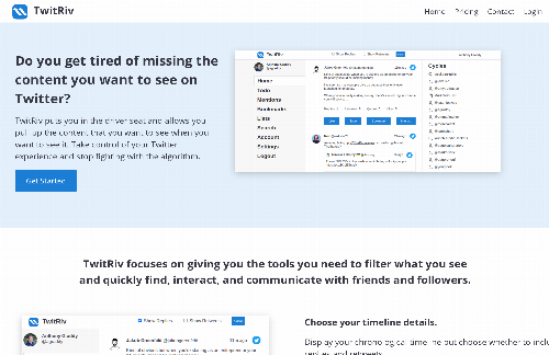 startuptile TwitRiv-Take control of your Twitter experience