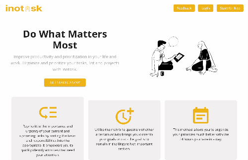 startuptile Inotask-Improve productivity and prioritization in life and work