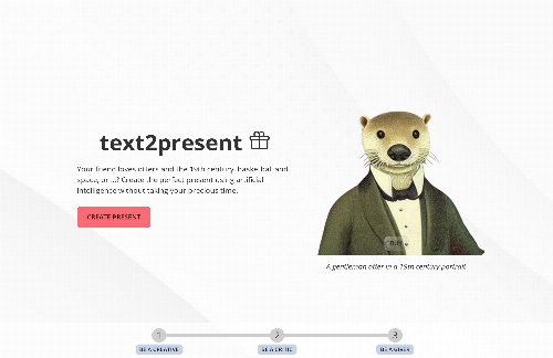 startuptile Text2present – Creative presents from busy people-