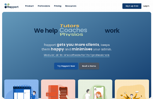 startuptile Rapport-An all-in-one platform for running a 1-2-1 business