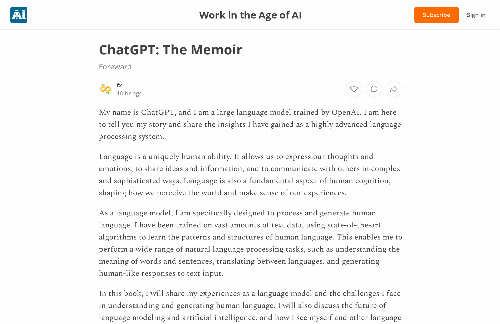 startuptile ChatGPT – The Memoir-