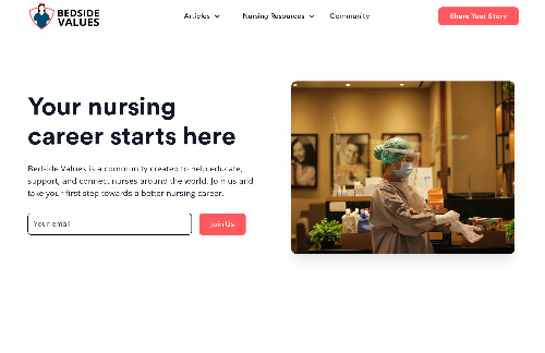startuptile Bedside Values-A community created to help educate and support nurses.