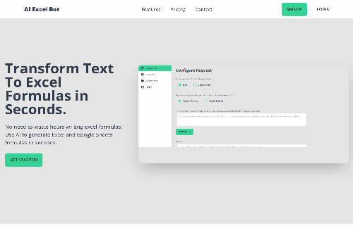 startuptile AI Excel Bot-Use AI to write Excel and Google Sheets formulas.