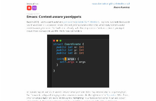 startuptile Generate context-aware snippets via tree-sitter-