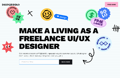 startuptile DESIGNSOLO-Make a living as a solo UI/UX designer