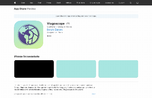 startuptile iPhone Camera + Google Maps = Vlogoscope-
