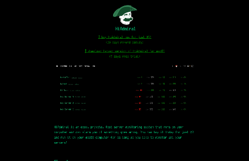 startuptile HiAdmiral – simple server monitoring with alarm for macOS-