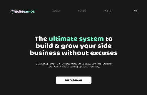 startuptile Buildearn OS-The ultimate system to build & grow your side business witho
