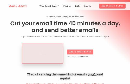 startuptile Rapid Reply – GPT-3 AI Email Assistant for Busy Founders-