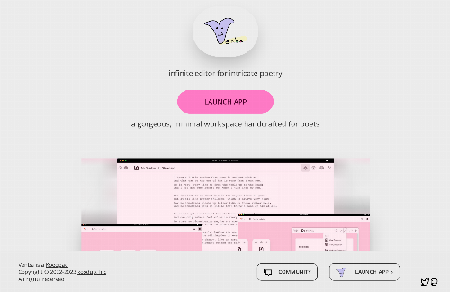 startuptile Venba – An infinite editor and workspace for poets-
