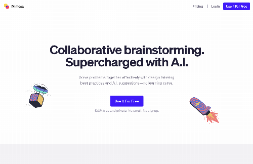 startuptile The easiest way to run a brainstorm, supercharged with A.I-