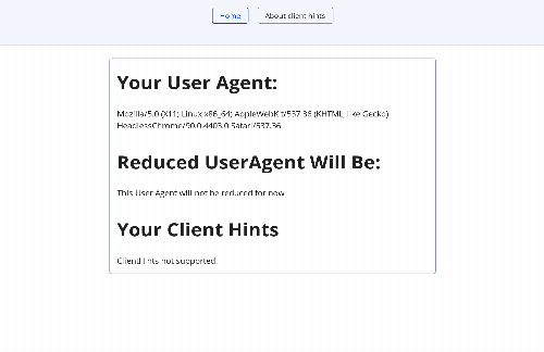 startuptile Simply see your client hints sent by Chrome-