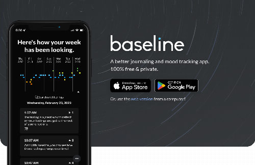 startuptile baseline – a free, open-source journaling and mood tracking app-