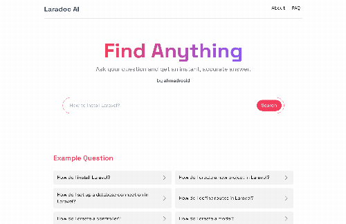 startuptile Laravel Documentation Bot-
