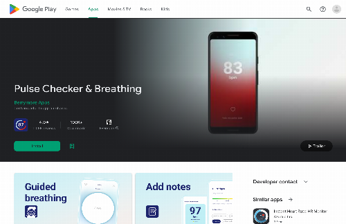 startuptile ??Pulse Checker & Breathing-Free calming pulse monitor with breathing exercises