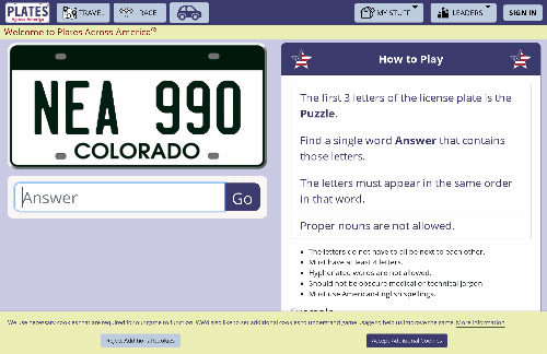 startuptile A new word game with a travel theme-