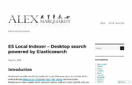 startuptile Desktop Search Powered by Elasticsearch-