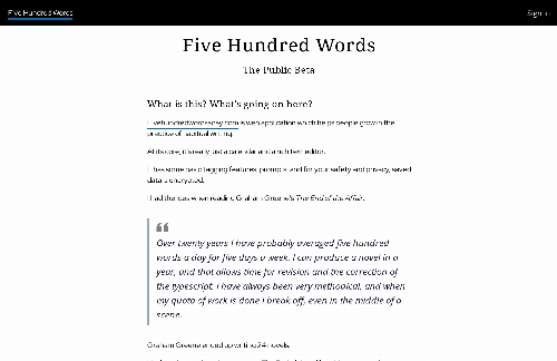 startuptile Write 500 Words a Day-