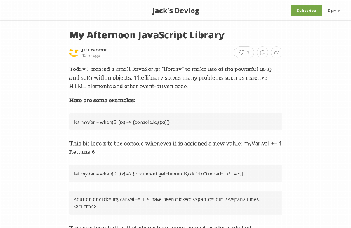 startuptile My Afternoon JavaScript Library-