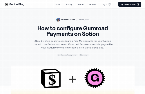 startuptile Sell access to your Notion content-