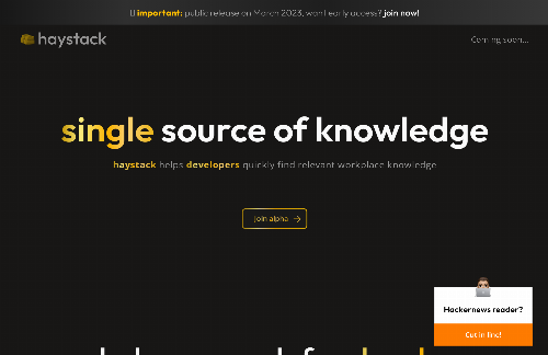 startuptile I built haystack – Google for workplace knowledge-
