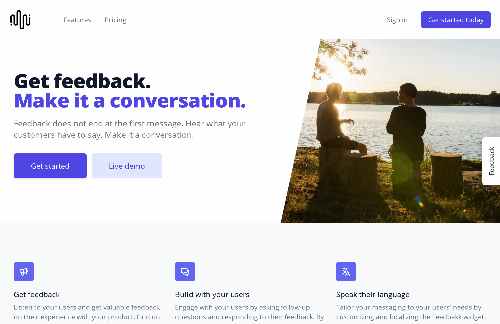 startuptile Get user feedback. Make it a conversation-