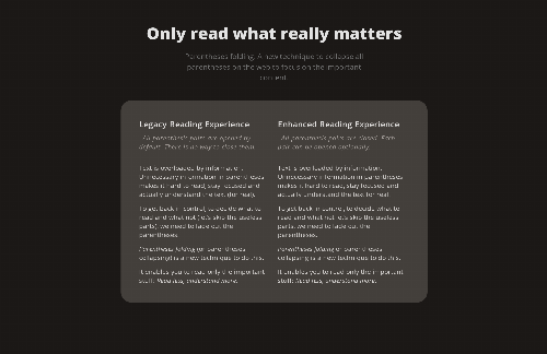 startuptile Parentheses Folding-Collapse all parentheses on any website.
