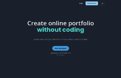 startuptile Galasya-Create your online portfolio without coding