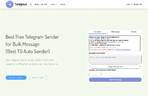startuptile Telegram Sender-Scrape Telegram memberssend bulk message invite member