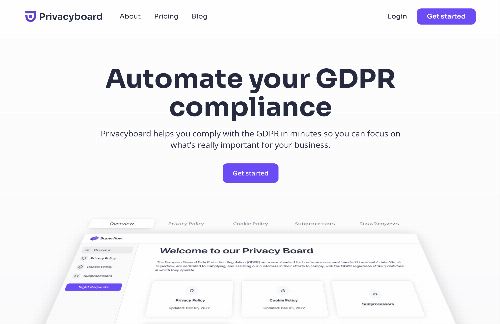 startuptile Privacyboard-Automate your GDPR compliance