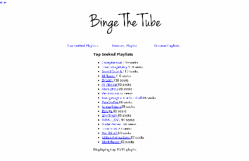 startuptile BingeTheTube: binge YouTube channels from oldest to latest-