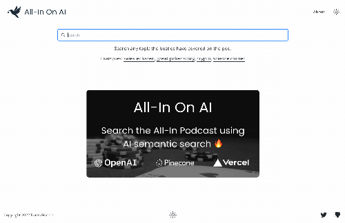startuptile OpenAI-powered semantic search for the All-In Podcast-