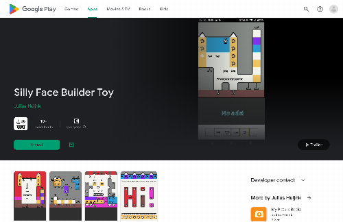 startuptile Silly Face Builder Toy-Silly toy app for silly kids to draw silly faces