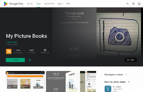 startuptile My Picture Books-Create picture books in the app using images text & audio