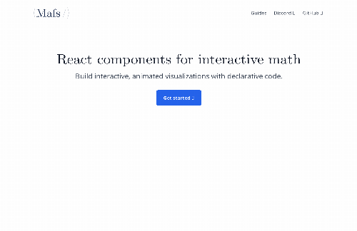 startuptile Mafs – React components for interactive math-