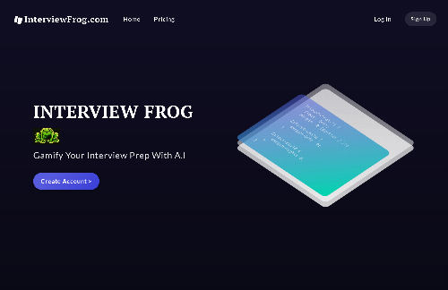 startuptile InterviewFrog – Gamify Your Interview Prep With GPT A.I-