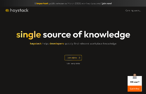 startuptile I built Haystack – your own google for scattered workplace knowledge-