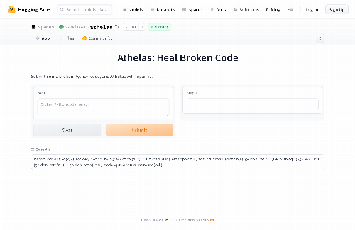 startuptile Athelas – Automagically Repair Broken Code-