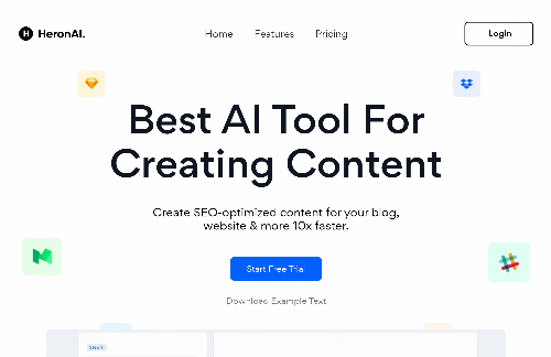 startuptile HeronAI.com-AI content writer get unlimited content & photos for $16/mo