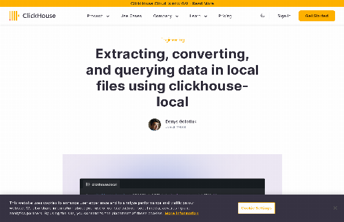 startuptile ClickHouse-local – a small tool for serverless data analytics-